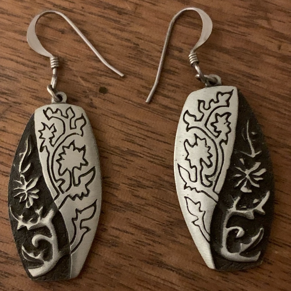 Pewter earrings
